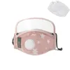Avtagbara ansiktsmasker med ögonsköld för barn Barnstjärnor tryckta andningsbara ventilmaskar Fullt ansiktsskydd med 2st filterplatta CCA12397