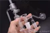 Med handtag mini 14mm kvinnliga fogbongar återvinnare percolator vattenpipa glas dab olje riggen vatten rör med glas olje brännare rör