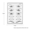 5pcs Micoblading Tattoo Eirm Eyes Lip Practice SEAKE SEAU COSMETIC PERMANENT MAEBROW TRACLOR