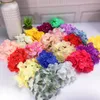 Kopf-Silk Blumen-Reiche Farben Künstliche Trockenblumen Hübsche Hydrangea Hochzeit Dekorationen Home Decor Probeauftrag 0 5ml E2