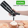 Whipped Cream Dispenser Stainless Steel 500ML Professional Whipper Maker Coffee Fresh Cream Butter Dispenser Whipper Sea Shipping DDA187