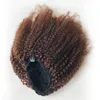 ALIMAGIC HAIR BRAZILIAN AFRO KINKY Curly Penytail Remy Wall Wrap Around Drawstring Ponytail Human Hair Ombre Clip In Hair Extensions