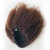 AliMagic Hair Brazilian Afro Kinky curly Ponytail Remy Wrap Around Drawstring Ponytail Human Hair Ombre Clip In Hair Extensions