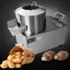 1500W Sıcak Ticari Elektrikli Patates Soyunma Makinesi Paslanmaz Çelik Tam Otomatik Taro Zencefil Patates Soyma Makinesi