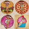 해변 매트 다중 스타일 아이스크림 과일 피자 인쇄 피크닉 패드 야외 스포츠 수영장 담요 캠핑 패드