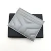 Genuine Leather Men Women Credit Card Holders Mens Mini Bank Card Holders Women Small Wallets Slim Wallet Wtih Box