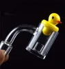 Os mais recentes 4 mm de espessura inferior Quartz Banger prego núcleo do reator Colored Duck Carb Cap Cactus 10 milímetros 14 milímetros 18 milímetros de quartzo prego por Dab Rigs Bongs