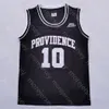 2020 Providence Friars Basketball Jersey Ncaa College 10 Reeves White Blackすべてステッチ＆刺繍サイズS-3XL