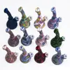 Silicone Bong 6,4 pouces Base de bécher Conduites d'eau bande dessinée impression 14mm femelle incassable bongs Silicone Downstem