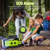 Solar Lamp Radio Emergency AM/FM/WB Weather Hand Crank USB With LED Flashlight Phone Power Bank 4000mAh