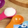 5pcs / set Cuillères à mesurer colorées en plastique (1 / 2,5 / 5 / 7,5 / 15 ml) Cuillère à mesurer Sucre Mesure Scoop Cuillères à gâteau BH2977 TQQ