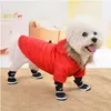 Sudadera con capucha de piel suave, ropa cálida de algodón para perros pequeños, chaqueta a prueba de viento para mascotas, abrigo para perros, ropa de invierno para Yorkshire Chihuahua