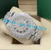 Luxusuhr Herren II 43MM 228349 116300 Full Iced Full VS Bigger Diamond Watchs Automatikmode Herrenuhren Wasserdicht leuchtend Originalverpackung