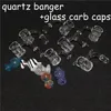 Real 14mm Quartz Banger Glass Kit NC com Quartztips SunDries Dab Stray Rigs Petróleo de Silicone Tubos de Fumaça Fumar Acessórios Rig