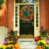 Grinalda da abóbora flor de seda outono sol margarida garland decorações de halloween para decoração de parede de cana lar