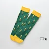 2020 Nya Barn Casual Socks Kids Avokado Tryckt Tube Sock Boys Tjejer Tide Socks Fashion Fall Toddler Avokado Knästrumpor S295