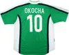 1998 OKOCHA Retro-Fußballtrikot 98 KANU OLISEH Finidi YEKINI BABANGIDA WEST Afrikas Nationalmannschaft klassisches Vintage-Fußballtrikot