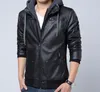 long fake leather coat