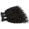 SALE Deep Curly Wave Bundles Hair Weft Weave 100% Brasilianska peruanska malaysiska Indian Virgin obearbetade Remy Human Hair Extensions Greatremy 3st/Lot