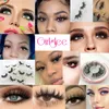 Maquiagem Mink Eyelashes Natural 3D Mink Lashes 11-19mm Cílios Falsos Costume Logotipo Embalagem Girlleye Mão feita cílios falsos espessos