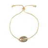 Update gouden diamantschaal kruisarmband zirkoon trek verstelbare dames armbanden charme mode sieraden wil en zandcadeau