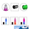 Botellas enrollables de colores con bolas de acero inoxidable, botellas enrollables de vidrio de 10ml, botella enrollable con degradado, perfecta para aceites esenciales