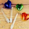 Hookah accessories right heart pot Wholesale Glass bongs Oil Burner Glass Pipes Water Pipes Oil Rigs Smoking