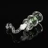 Glass Bong Ash Catcher Oil Burner 10mm Male Joint Mini Beaker Hookah With Hose