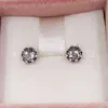 Clear Sparkling Crown Stud örhängen Autentic 925 Sterling Silver Studs Passar European Pandora Style Studs Jewelry Andy Jewel 298311cz