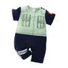 Kids Designer Clothes Cartoon Anime Romper Toddlers Infant Short Sleeve Cosplay Jumpsuits 2020 Summer New Baby Climbing Clothing M1760