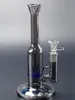 Cachimbos de água de vidro cinza cachimbos de vidro favo de mel azul perc cachimbos de vidro de 8,6 polegadas junta fêmea com tigela para fumar chicha