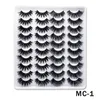 20 pares 3D Mink cílios Lashes Livro Natural cílios postiços Falso Lashes longo menina pestana Extensão Mink cílios para a beleza