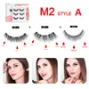 3 Pairs Magnetic Fasle Eyelashes Eyeliner Eyelash Set 5 Magnet Natural Long Magnetic 3D Faux Mink Lash