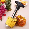 Acier inoxydable ananas éplucheur cuisine outil fruits Corer trancheuse éplucheur tige décapant ananas couteau en gros LX2581