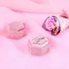 custom Best-selling pink velvet ring box wholesale jewlery box Paper box