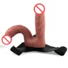 8.46inch réaliste Dildo Brown / Chair Sangle Dildo gode ceinture pour adultes Couples Sex Toys Pour Femmes Gay J1750