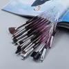 Makeup Brushes Set Crystal Diamond 15st Cosmetic Brush Face Eye Shadow Foundation Concealer Eyeliner Eyelash Lip Eyebrow Brushes Kit