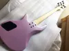 Frete Grátis 5 Cordas Rosa Baixo Guitarra com Rosewood Fretboard, 24 trastes, pode ser personalizado como pedido