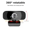 Full HD 1080P Webcam USB mit Mikrofon Mini-Computerkamera Flexible drehbare Laptops Desktop-Webcam-Kamera Online-Bildung AONI