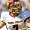 Custom Central Michigan Football Jersey NCAA College إريك فيشر أنطونيو براون (براون) كوينتن دورمادي ديفيد مور جوناثان وارد لويس