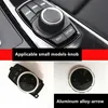 Auto Multimedia Knop Cover Stickers voor BMW 3 5 Serie X1 X3 X5 X6 F30 E90 E92 F10 F18 f11 F07 GT Z4 F15 F16 F25 E60 E61 Accessor277C