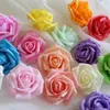 7cm Pe Foam Rose Artificial Flower Heads for Diy Wreaths Bröllop Evenemang Dekoration Hem Garden Dekorativa Tillbehör LX2428