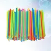 Colorful Disposable Spoon Straws Drinking Spoon Straw for Coffee Milk Shaved Ice Milkshakes Kithcen Barware Whole2572473