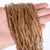 28 Inch Zizi Crochet Box Braids Hair Colored Synthetic Braiding Hair Extensions Blue Gray Brown Pink Blonde Crochets Hair 50g/pcs LS09