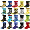New Mens calzino Diamond Ramen Astronaut Pattern Hip hop Cool Socks for Men Winter Thick Long Skate Funny Socks Colorful