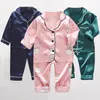 Autunno 2020 Pigiama per bambini Set Baby Boy Girl Clothes Casual manica lunga Sleepwear Set Kids Tops + Pants Set di abbigliamento per bambini