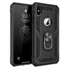 Shockproof Armor Cases Voor iPhone14 plus 13 12 11 X 12 mini 12 pro Magnetische Metalen Ring Houder Stand Telefoon Cover Coque voor iphone en samsung A20 A50 S20u case