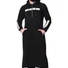 Mężczyźni Suknia muzułmańska szata arabska Solidna bluza pełna długość bluzy z kapturem islamskie męskie ubranie 2495059