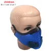 PM2.5 Filtre à charbon actif Masque de cyclisme extérieur Anti-brume Anti-pollution Poussière camouflage Masque buccal avec valve respiratoire