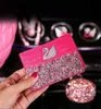 تغطية عجلة قيادة السيارة مربع الأنسجة blingbling أحجار الراين الأنيقة Girl Girl Gifts العلامة التجارية Cars Cars Incisions 261n